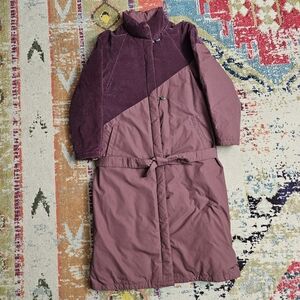 VTG Down Crest Utex Water Fowl Down Women's Size 9 / 10 Coat Corduroy Purple
